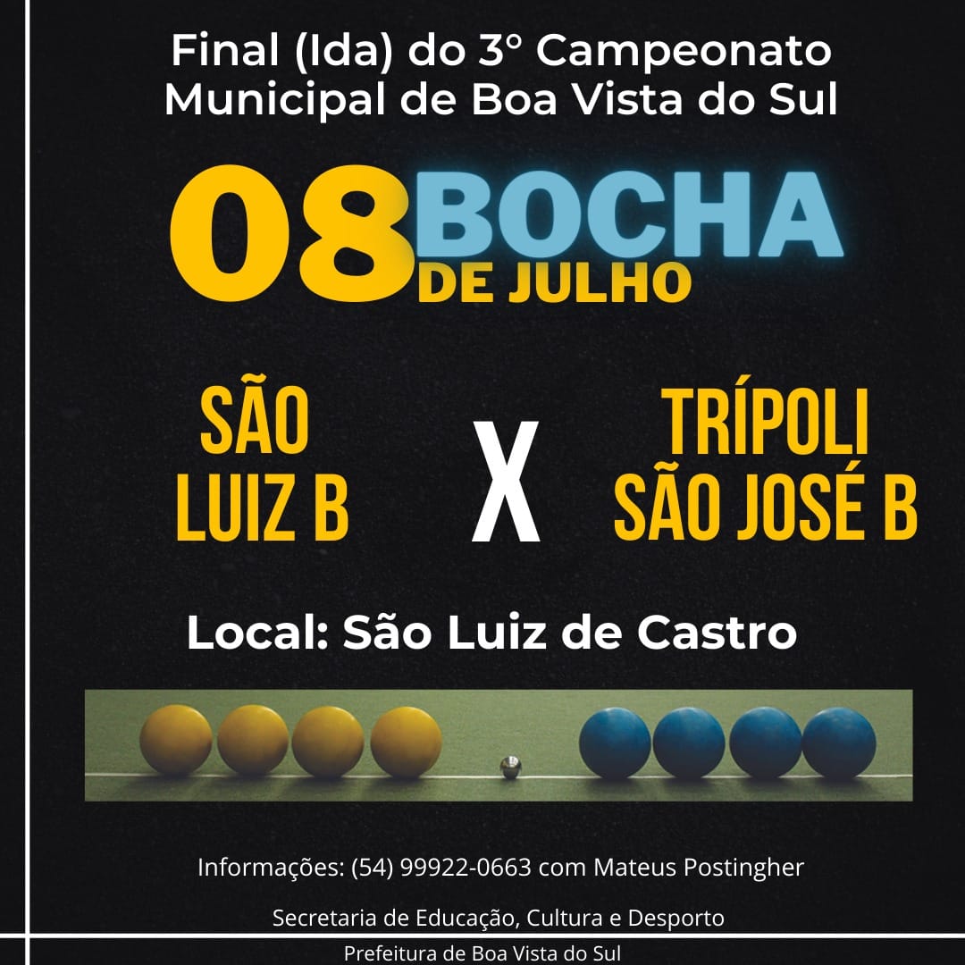 Final do campeonato de bocha